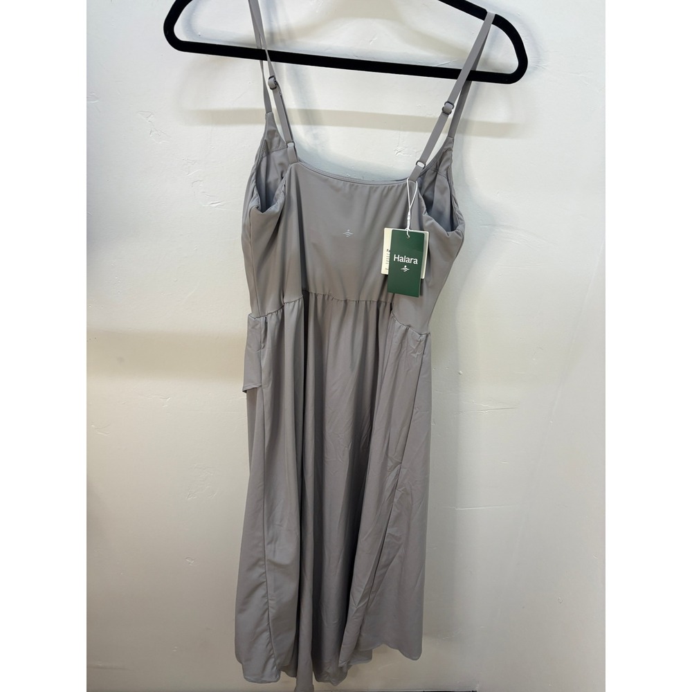 Halara Breezeful High Low Activity Dress with Shorts Gray Large NWT - Picture 3 of 8